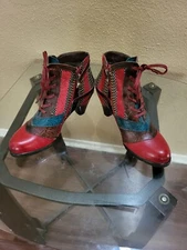 Socofy Women's Multicolor Ankle Boots. Size 41/10.5. Brand New   Without Box. 