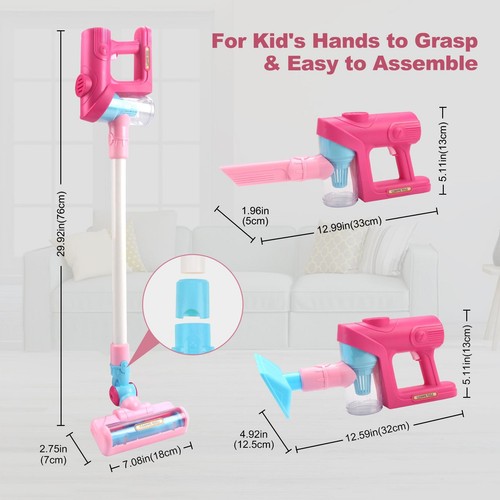 Electric Mini Vacuum with Light and Music Cleaner Simulation Housework - Picture 13 of 28