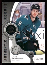 2021-22 SP Game Used 2005-06 Retro Rookies Lane Pederson 256/999 San Jose Sharks