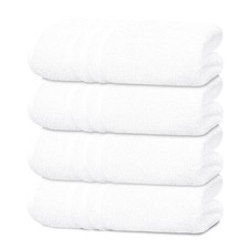 Pack of 4 Soft Bath Towels, 100 Cotton, 27 x 54 Inches, Lightweight  Quick-...