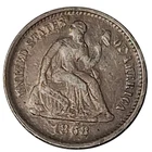 1868-S Seated Liberty Half Dime – Better Date Low Mintage – VG/F #992