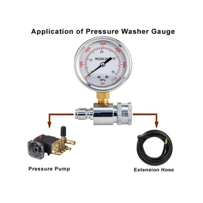 #ad Car Pressure Washer Gauge With 3 8 Inch Quick Connect Socket And Plug 6000 PSI $22.85