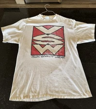 Vintage Vision Street Wear T Shirt  Rare Skateboarding 2 Sided Graphics XL
