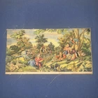 Small Petit Point Unframed Tapestry, French Village 11”x6”