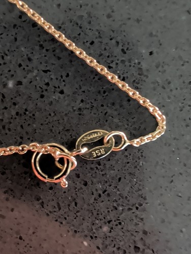 RSE Sterling Silver Gold Vermeil Diamond Heart Photo Locket Necklace 18.5” Q117 - Afbeelding 4 van 10
