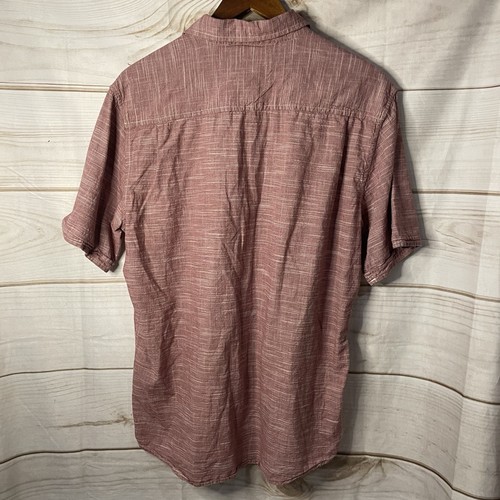 Original wetterfestes Vintage Herren Kurzarm Hemd, rot, Large - Bild 2 von 5