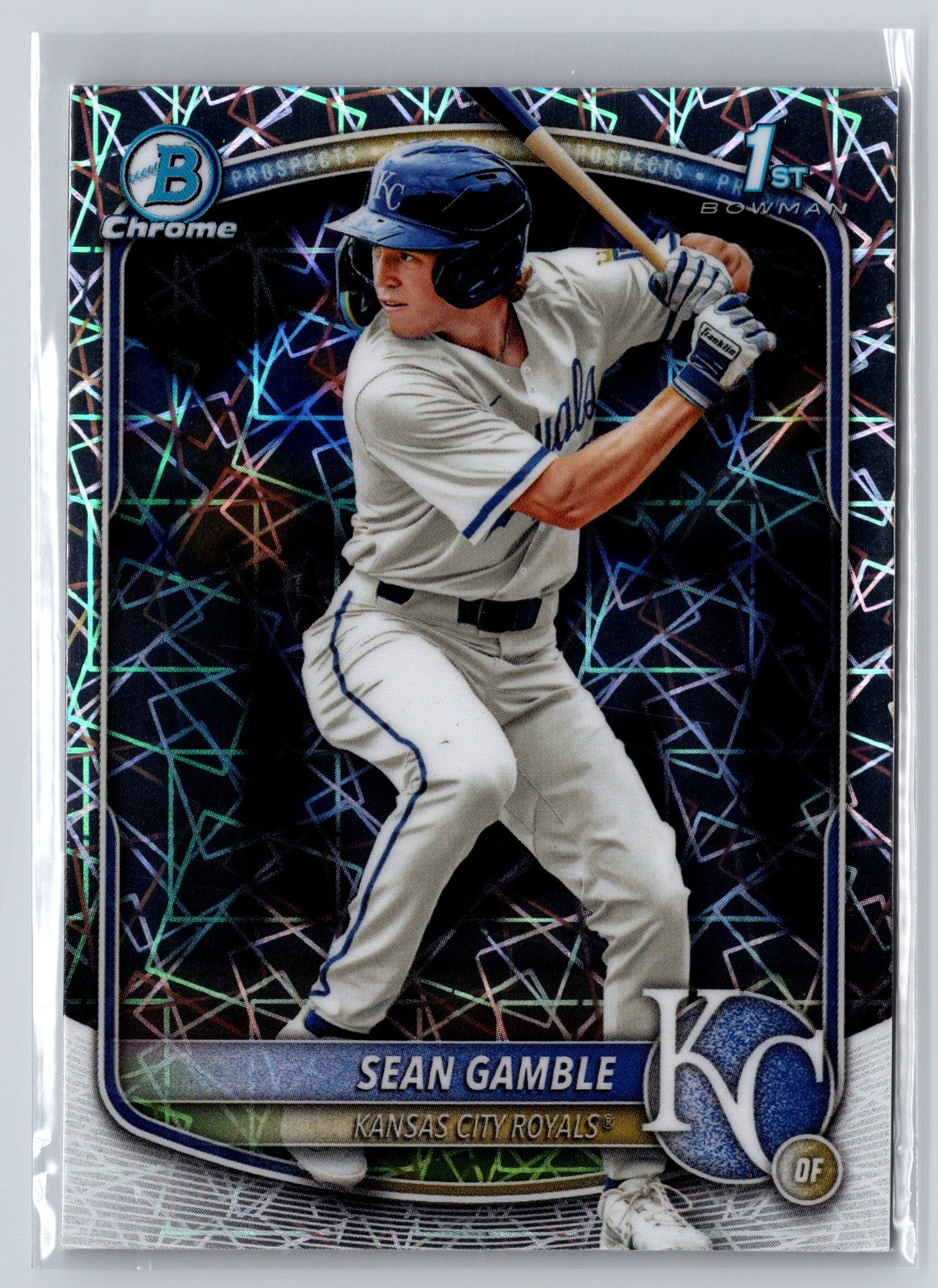 2025 Bowman Draft #BDC-178 Sean Gamble Chrome Laser Refractor RC Rookie