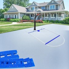 Heavy-Duty Basketball Court Stencil Kit, Basketball Court Marking Kit, Thick ...