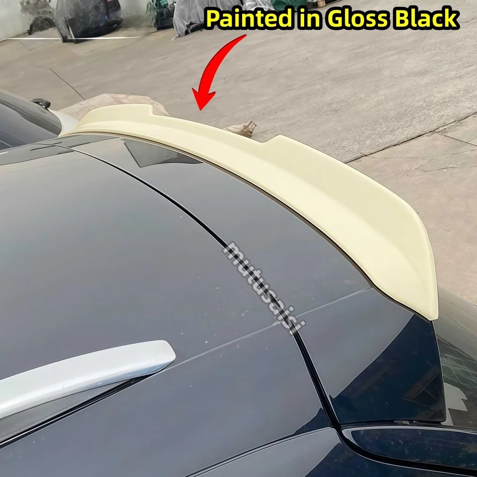 For 2007-2015 AUDI Q7 Rear Tailgate Trunk Roof Spoiler Roofline Wing Gloss Black - Изображение 3 из 4