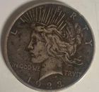 1923-D Peace Dollar Toned VF
