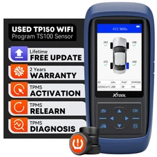 XTOOL USED TP150 TPMS System Tire Sensor Activate Relearn Tool TS100 Programming