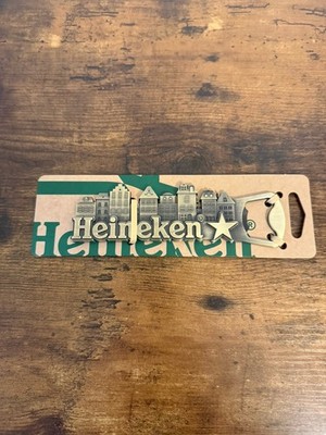 HEINEKEN METAL BOTTLE OPENER AMSTERDAM CANAL HOUSES