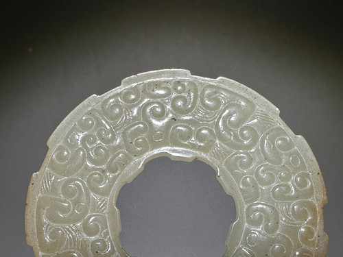 Rare Spring and Autumn period 春秋时期 Old Jade Carved "Yuan 瑗" Pendant L 5.0 cm - Picture 2 of 20