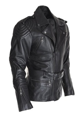 Herren Biker Jacke Lederjacke Chopper schwarz  Cow Waxy Leder UVP 249  reduziert