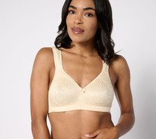 Maya J Women's Bra Sz 34B Breezies Wild Rose Seamless Wirefree Yellow A679228