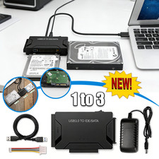 USB 3.0 to IDE SATA Converter External Hard Drive Adapter Kit 2.5"/3.5" Cable