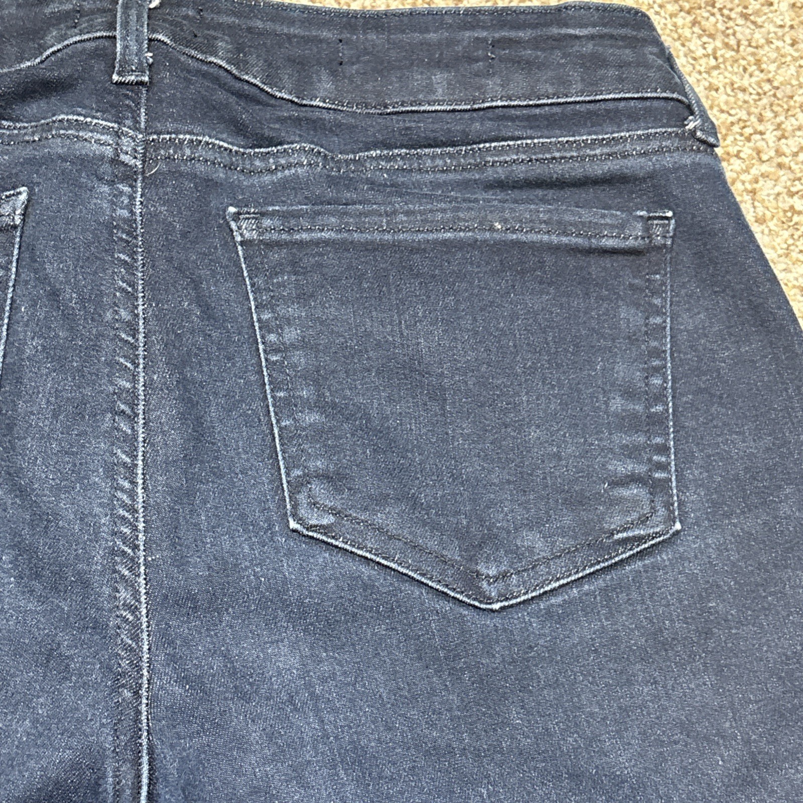 NYDJ Marilyn Straight Dark Wash Jeans Size 8 P Fits 31 X 29 Lift Tuck - View 15