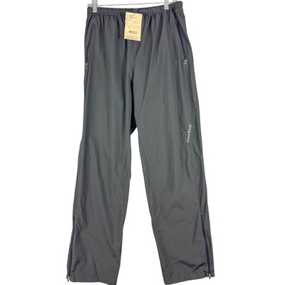 Montbell US Stretch Wind Pants Mens Medium Gray POLKATEX Water Repellent NEW