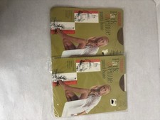 2 Vtg Park Avenue Pantyhose 887 Beigetone Irregular Short 95-115 Lbs Control Top