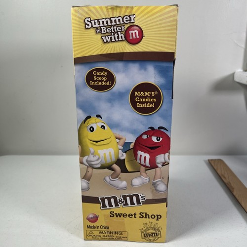 M&M's Collectible Summer is Fun sweet shop candy container w/scoop. Blue - Picture 4 of 5