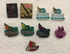 Derby Pegasus State Fair UK Louisville Kentucky Enamel Plastic Pins Lot UofL