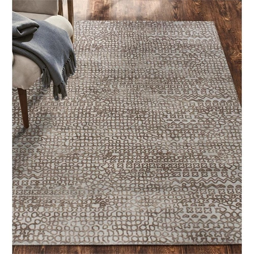 Renwil Ariella 96x120" Modern Fabric & Polyester Area Rug in Brown - Picture 4 of 5