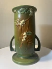 Roseville Snowberry Green 1947 Vintage Art Pottery Ceramic Vase 1V1-9