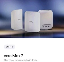 Eero Max 7 (POWERED BY FRONTIER)Tri-Band Mesh Wi-Fi 7 Router - White, 1-Pack