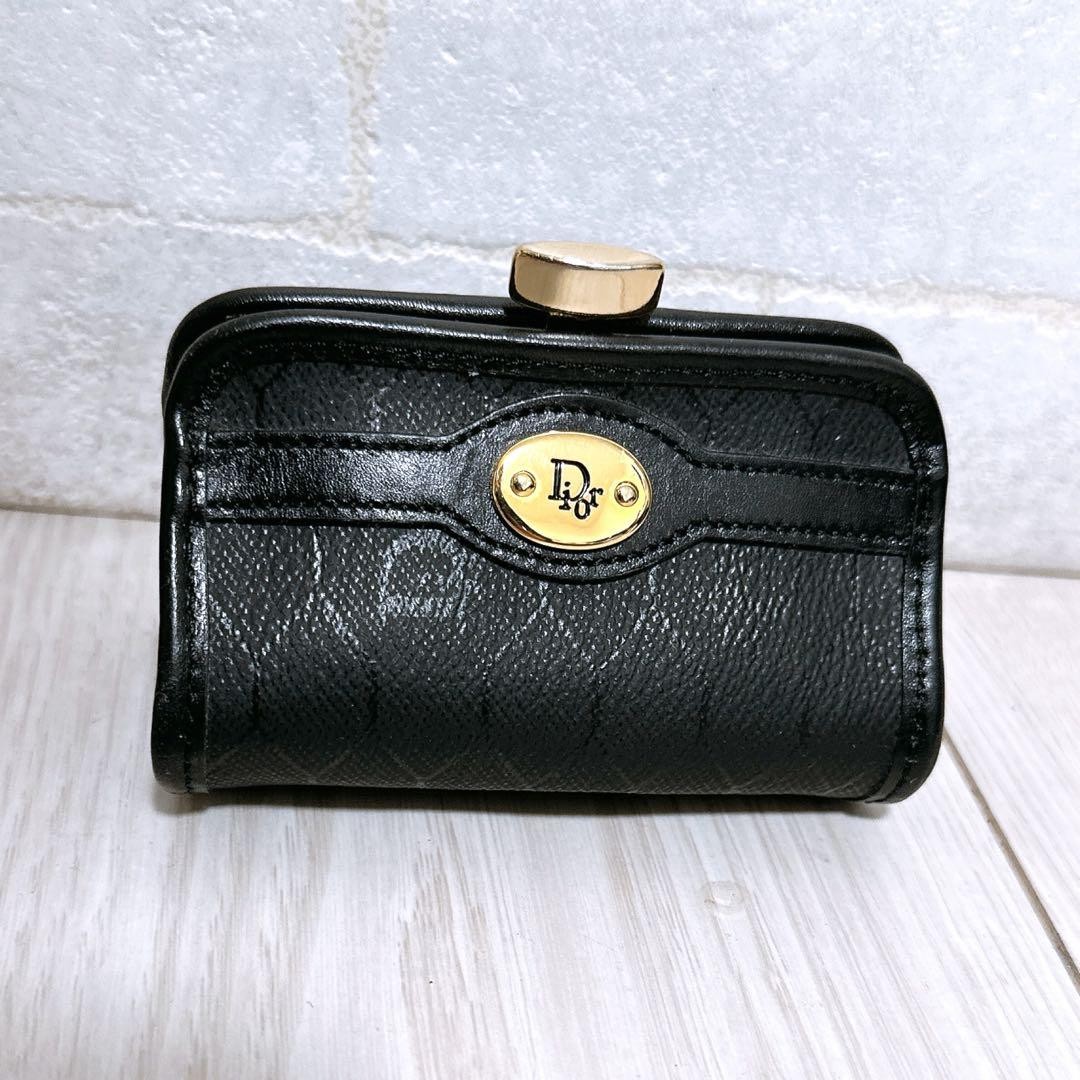 Christian Dior Leather Coin Purse Small Wallet Pre-Owned