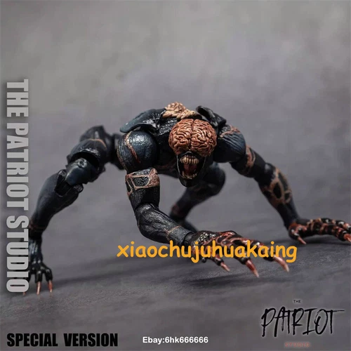 The Patriot Studio 1/12 Resident Evil Black Evolver Licker Action Figure Toy 6" - Picture 6 of 18