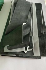 Pre cut Grey  FAUX  LEATHERETTE UPHOLSTERY VINYL FABRIC Remnants