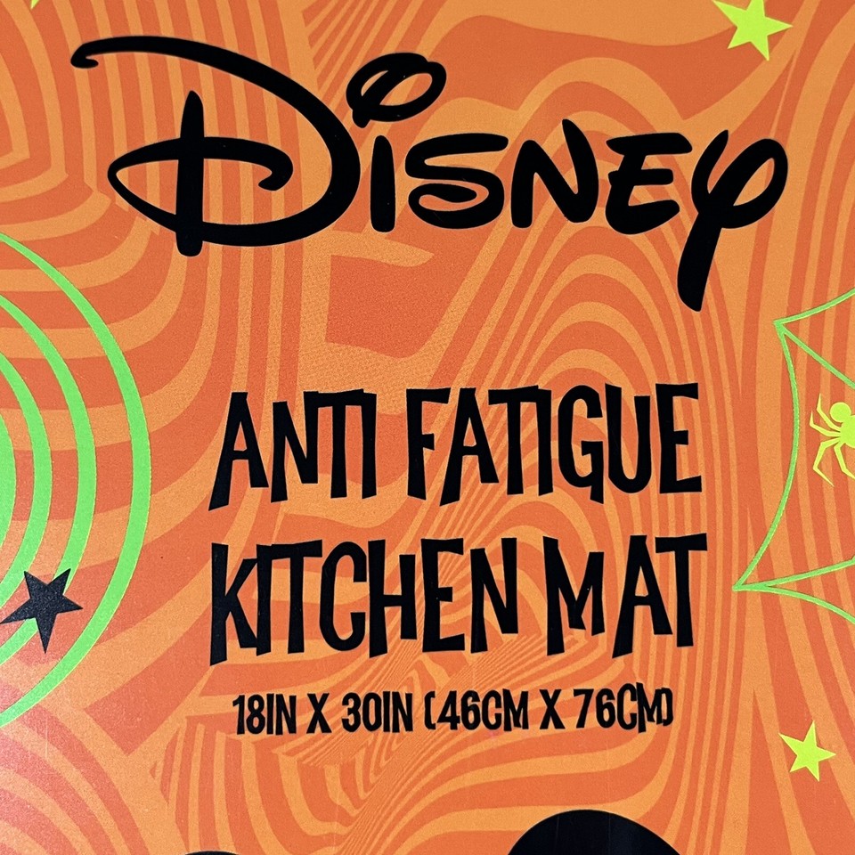 Disney Mickey Mouse AntiFatigue Kitchen Mat Rug 18x30 Halloween Ghosts