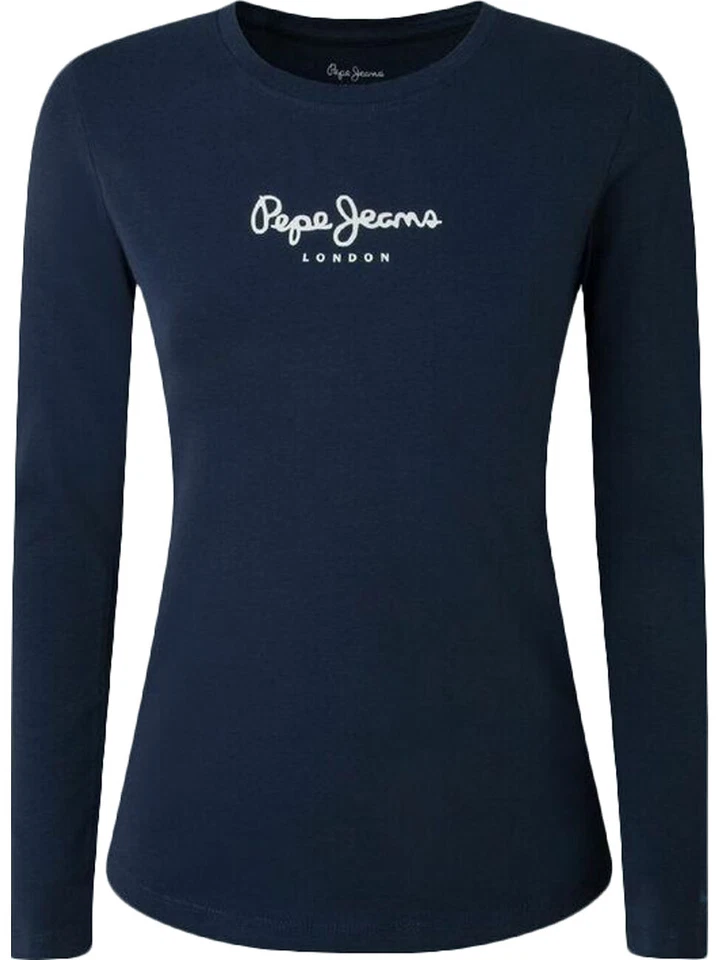 Pepe Jeans Mujer Camisa de Manga Larga Nueva Virginia XS-XL Negro Blanco Azul - Imagen 1 de 1
