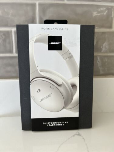 Bose QuietComfort 45 Noise Canceling Bluetooth Headphones - White - NEW SEALED