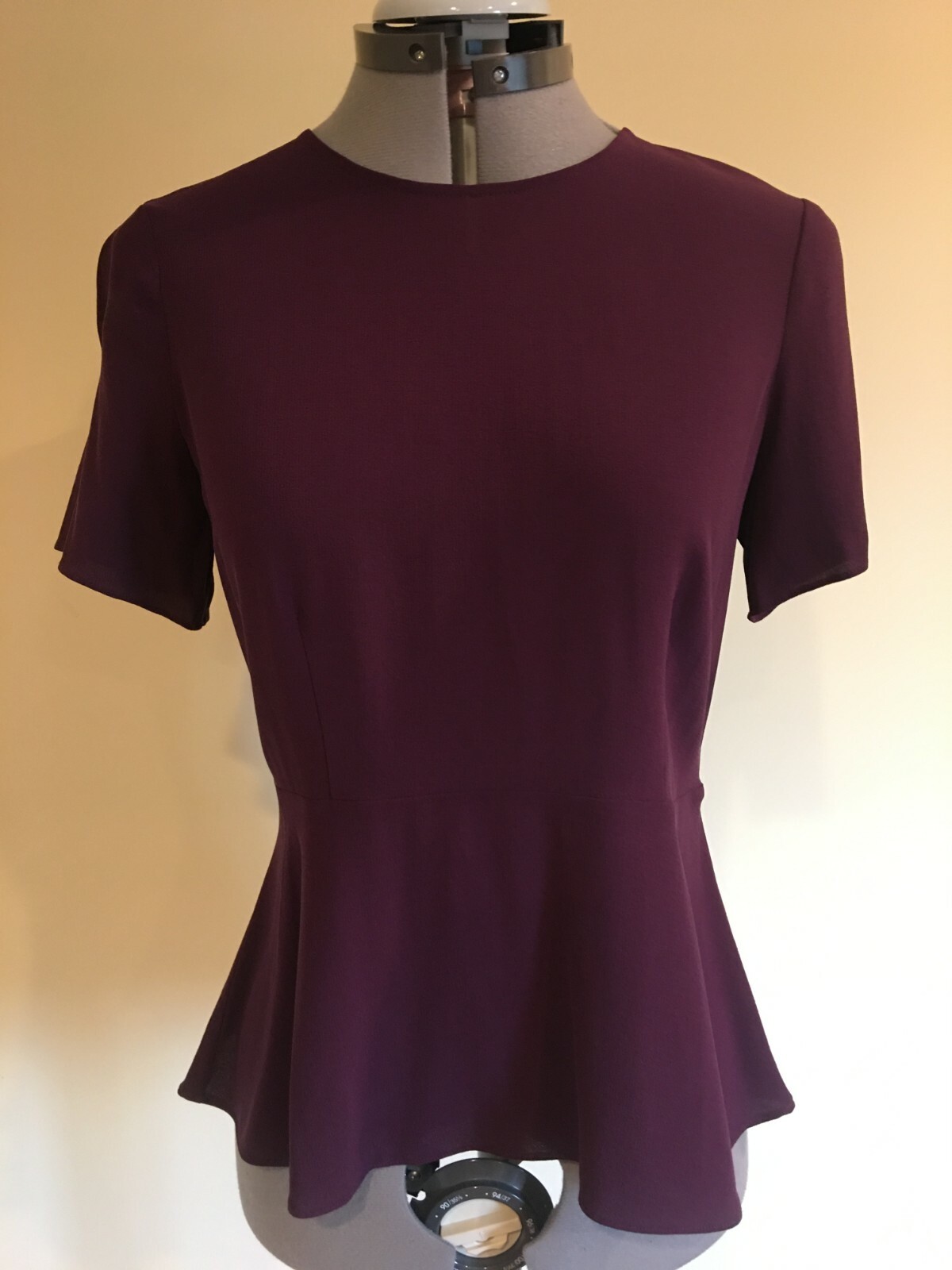 purple peplum blouse