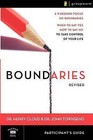 Boundaries: When to Say Yes, How to Say No to Take Control of Your Life: Participant's Guide by Dr. Henry Cloud, Dr. John Townsend (Paperback, 2007)