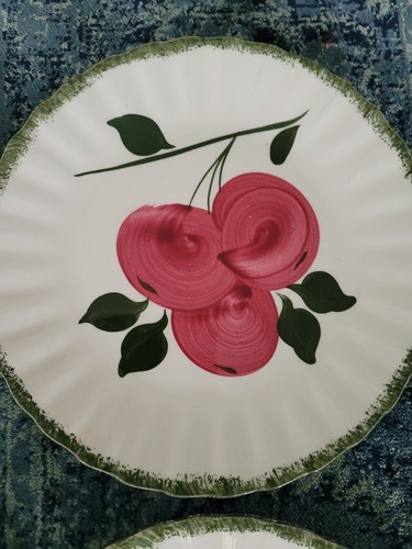 BLUE RIDGE Southern Potteries - QUAKER APPLE - Set of 4 - DINNER PLATES - 9 1/4" - Picture 4 of 8