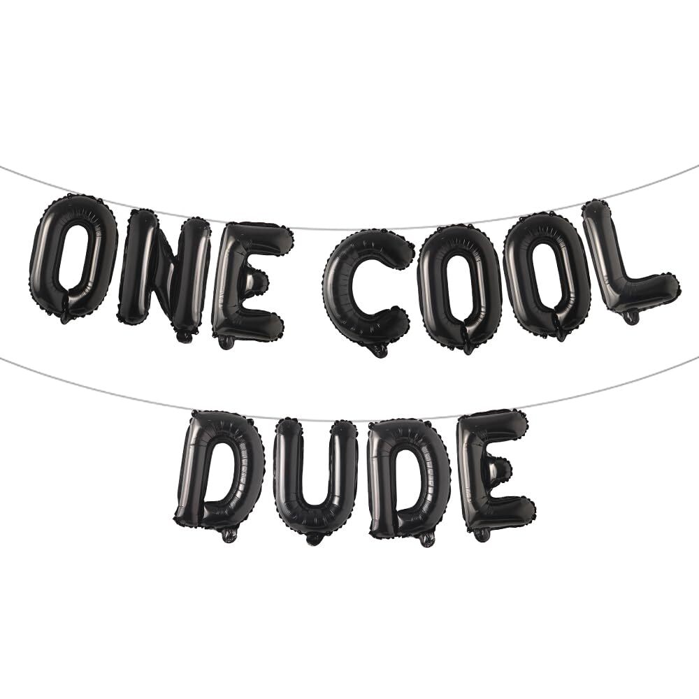 One Cool Dude 1st Birthday Decorations Balloon Garland for Baby Boy