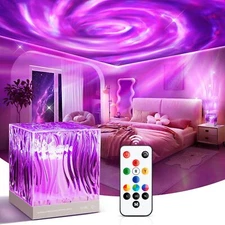 Flower Lights Purple Pink Lights, 18 Colors Cool Crystal Tornado Lights