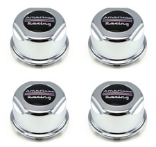 4 New American Racing 3.07 Snap In Chrome Wheel Center Caps 6 Lug 6x5.5 1307100