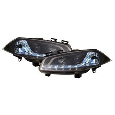 Scheinwerfer Set für Renault Megane 2 M 02-05 LED klar/schwarz Dragon Lights YYY