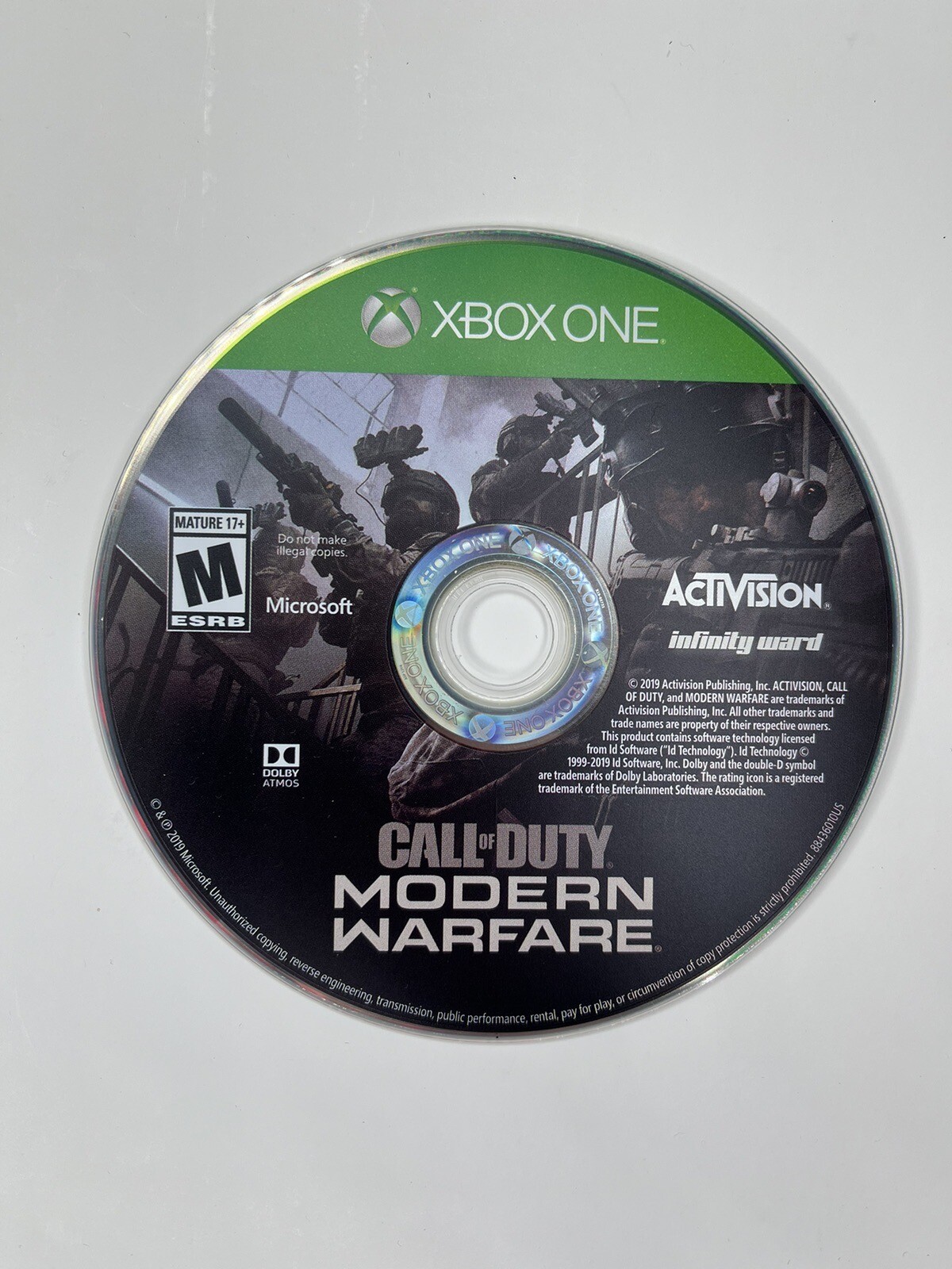 Call of Duty: Modern Warfare 2019 - Xbox One - DISC and CASE - TESTED ...