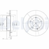 2X Delphi BG3394 Bremsscheibe FüR MERCEDES-BENZ