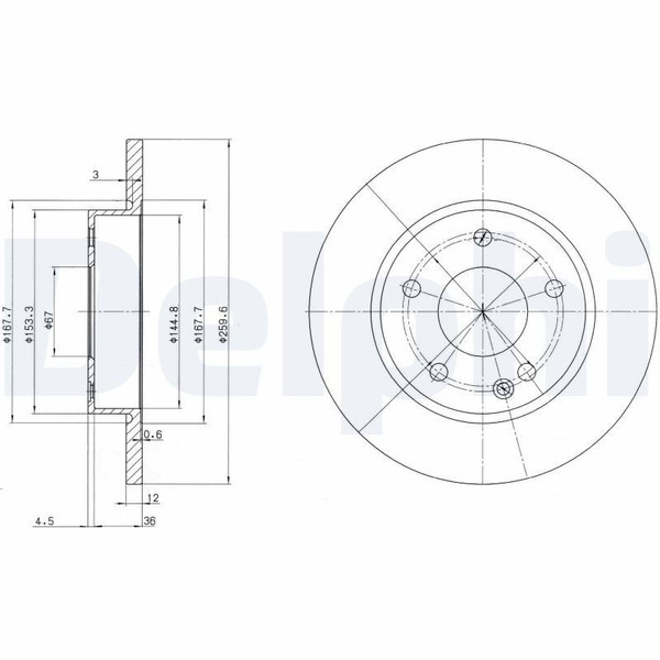 2X Delphi BG3394 Bremsscheibe FüR MERCEDES-BENZ-image