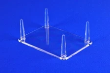 2.25"H x 6.25W" x 4.5"D-- Rectangle-4 Peg Display Stand (Qty 4) **FREE FREIGHT**