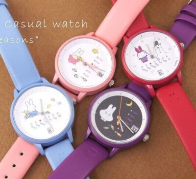 Ginza TENSHODO x Miffy Calendar Watches Four Seasons Variation Quarts JAPAN NEW