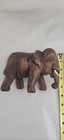 Wood Carved Elephant Statue Figurine Lucky Trunk Up — photo 6