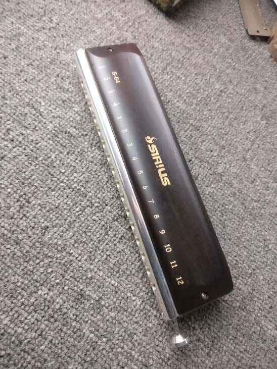 Nueva placa de cubierta de sándalo hecha a mano para Sirius Suzuki S-64 hágalo usted mismo armónica Foto 4 de 4