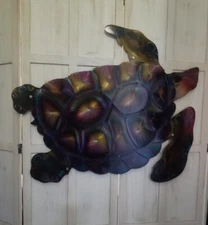 Metal wall art turtle beach home decor Sculpture Wall Art home Decor gift idea