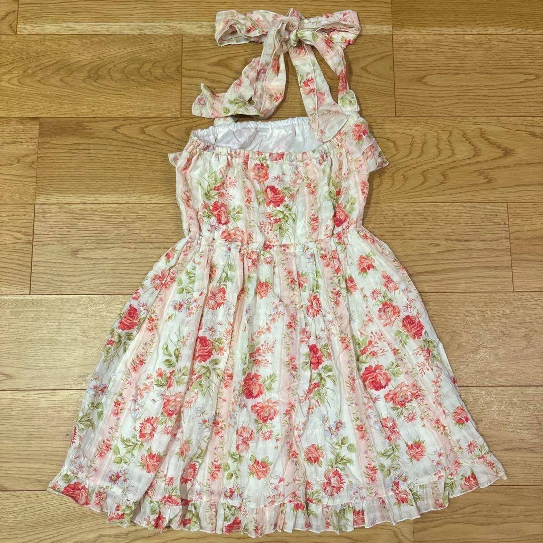 LIZLISA Floral Halter Neck Dress Women's Fashion Used Japan